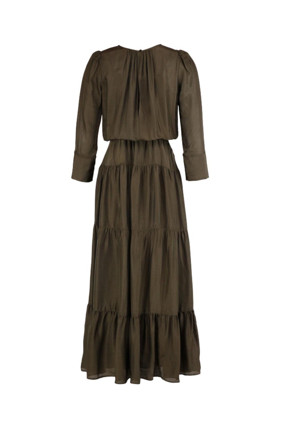 Organza Maxi Dress Forest