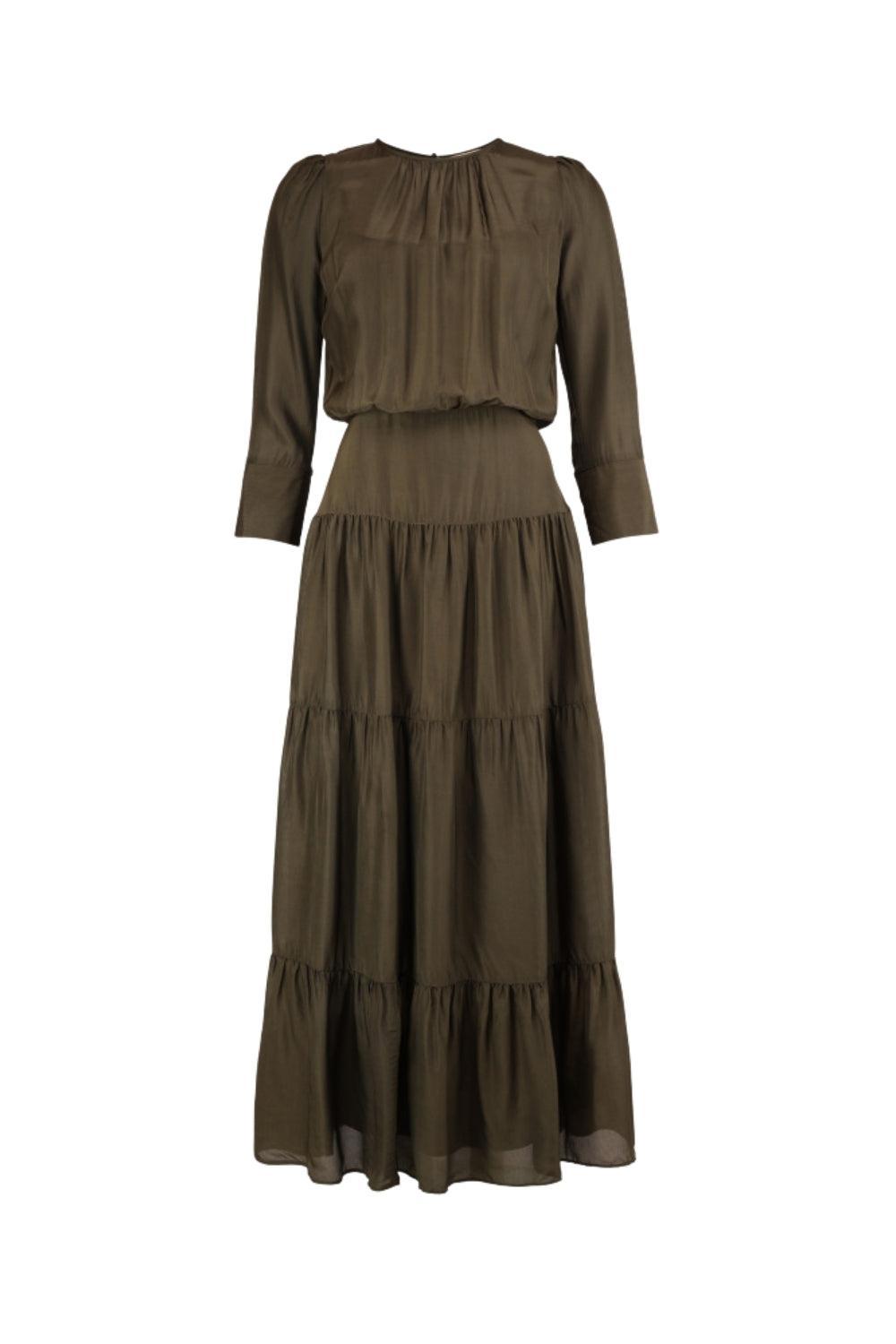 Organza Maxi Dress Forest