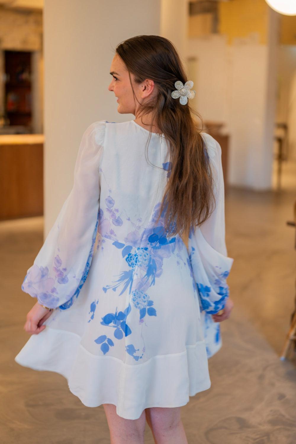 Organza Mini Dress Skylight