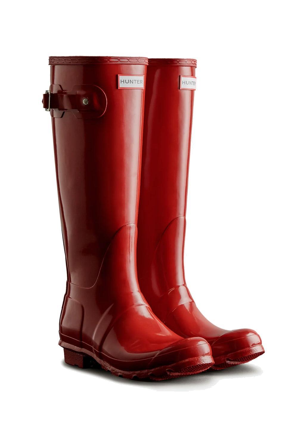 Original Tall Gloss Boot Military Red