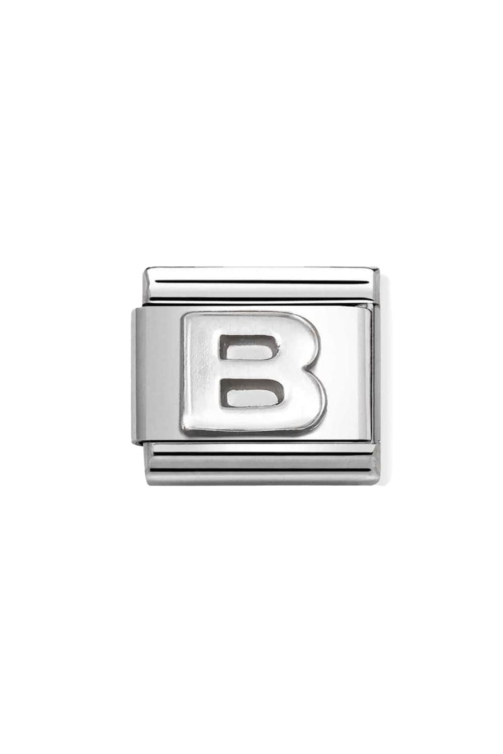 Oxidised Letters 925 sterling silver B