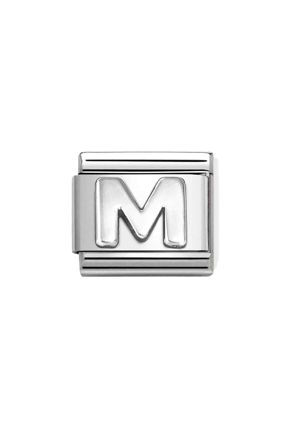 Oxidised Letters 925 sterling silver M