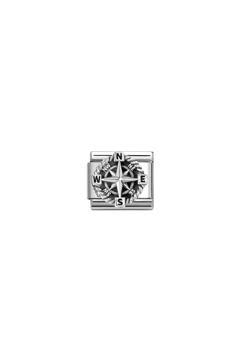 Oxidised Symbol 925 Siler Compass