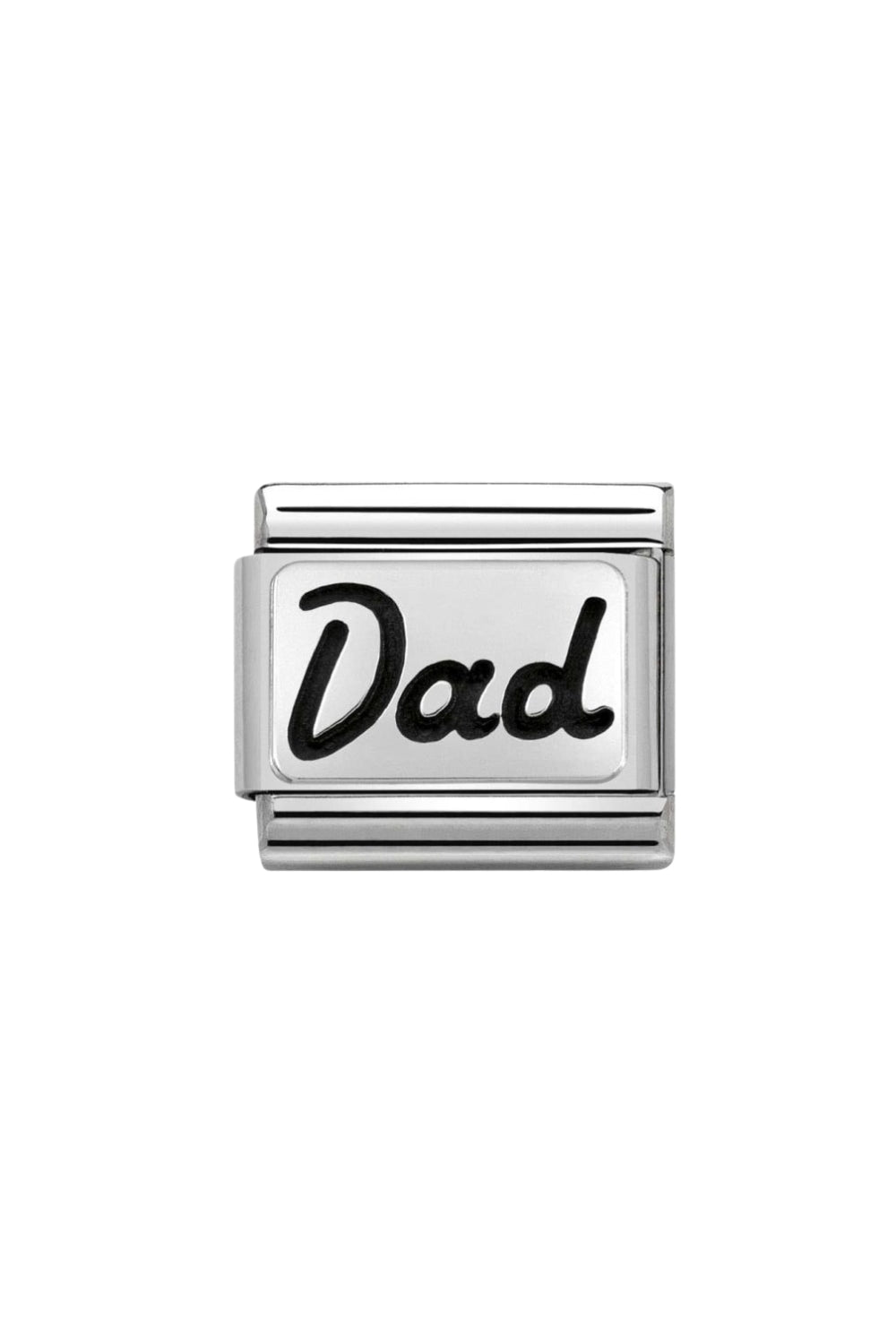 Oxidized Symbols In Steel And 925 Sterling Silver DAD