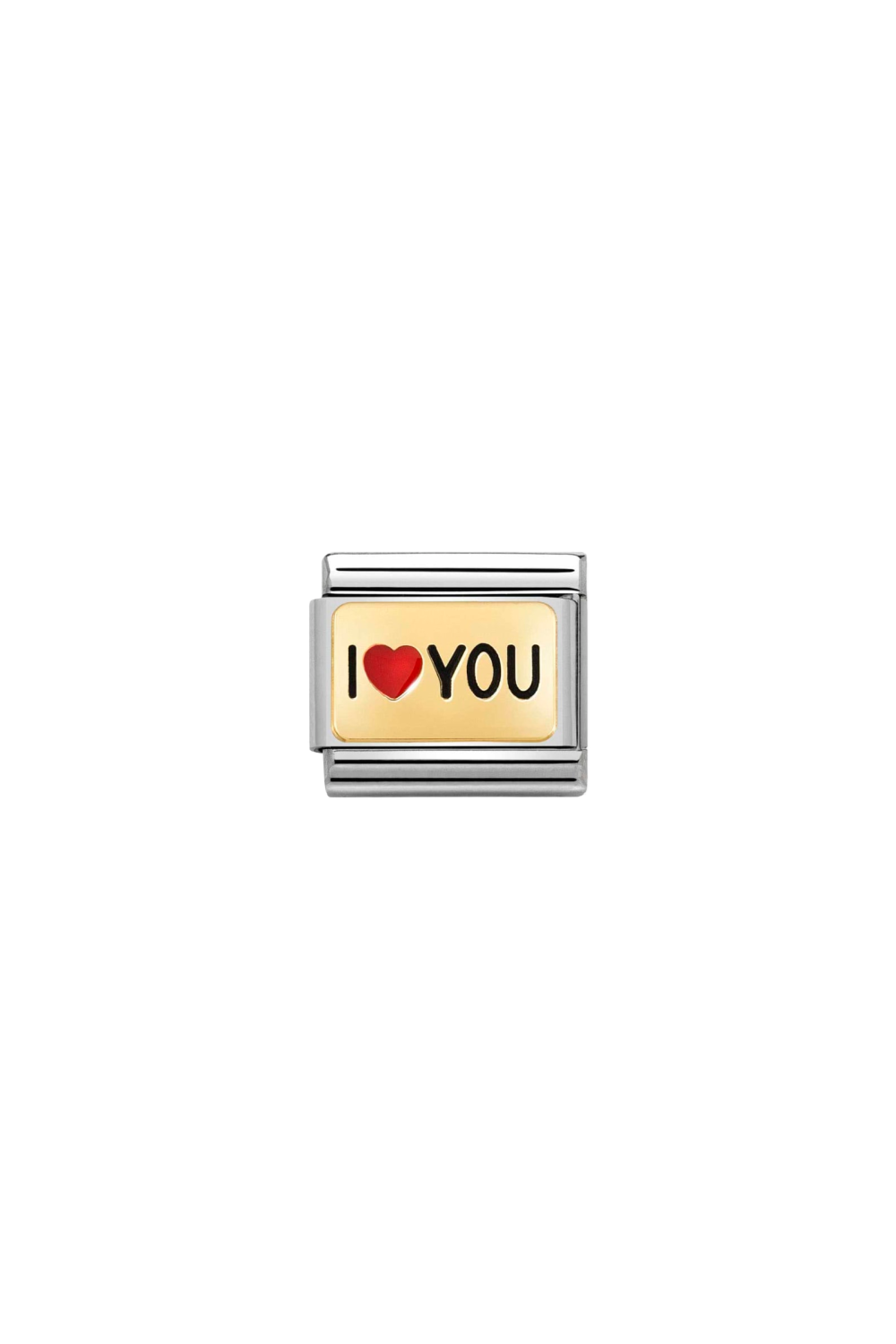 PLATES 18K Gold & Enamel I Heart You
