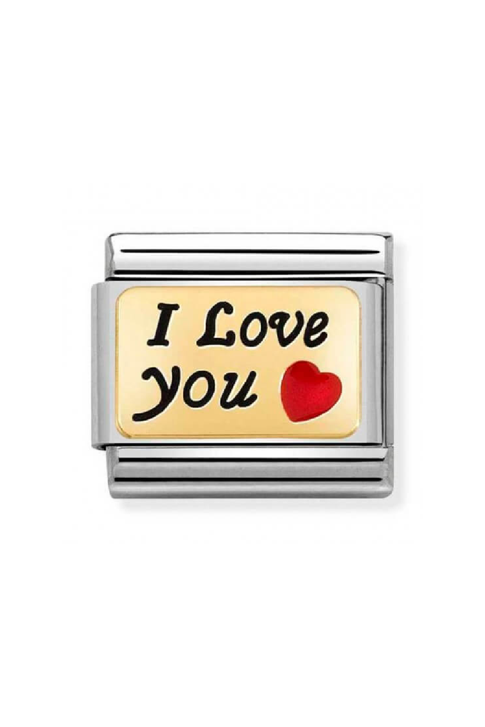 PLATES 18K Gold & Enamel I LOVE YOU