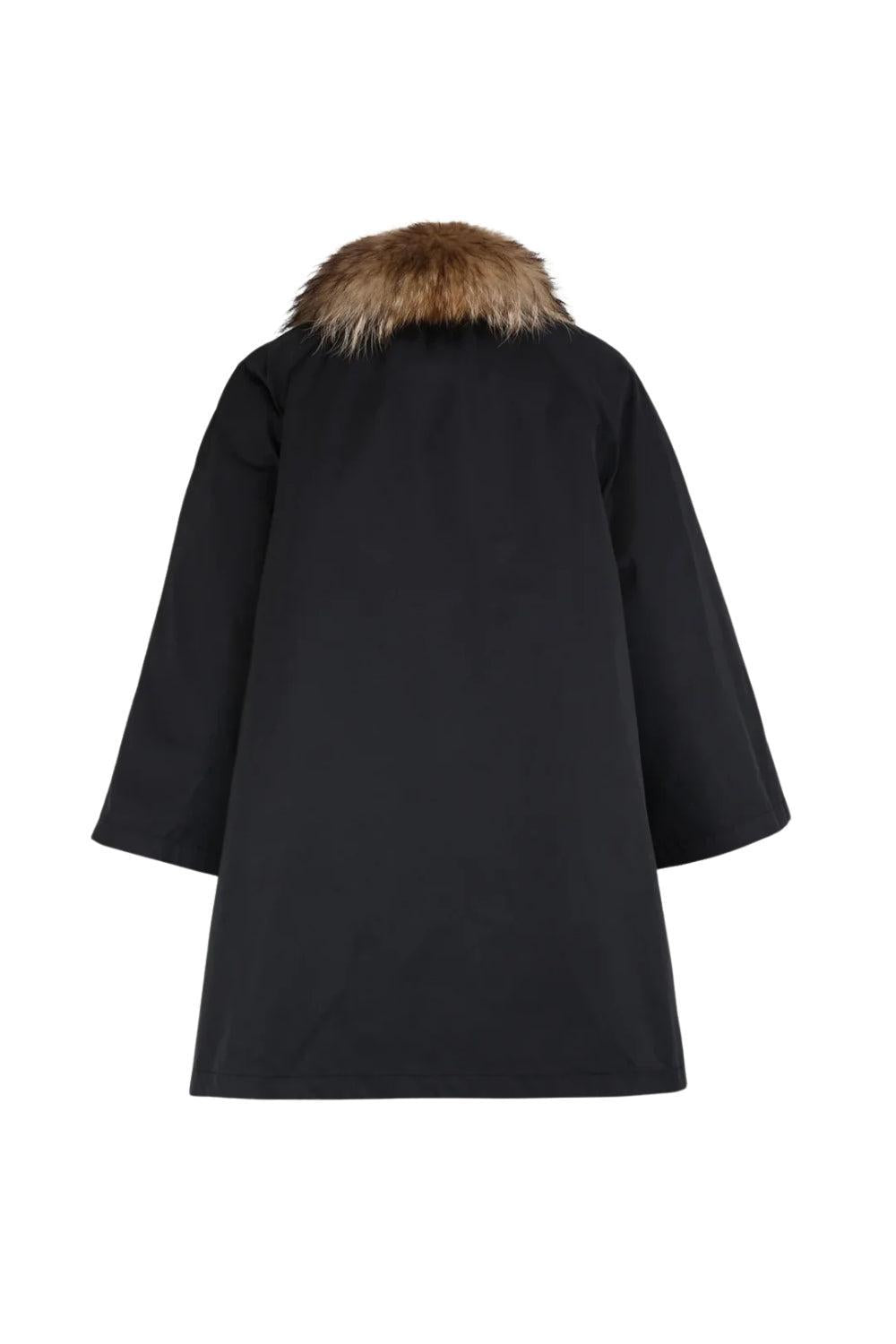 Padded A-line Parka Black