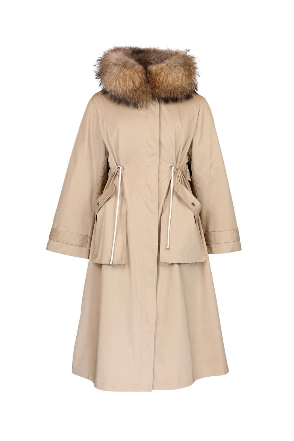 Padded Maxi Parka Camel
