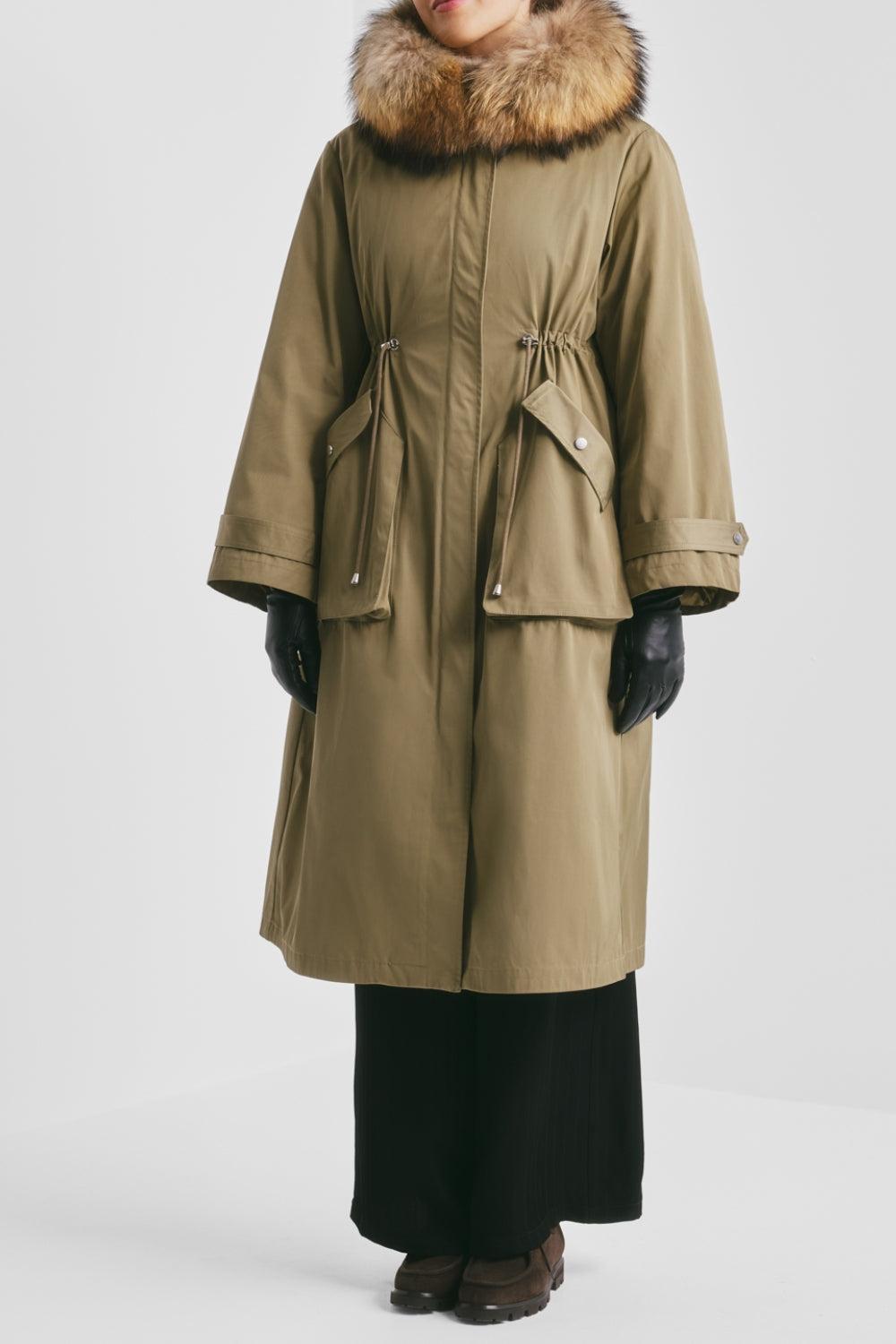 Padded Maxi Parka Green