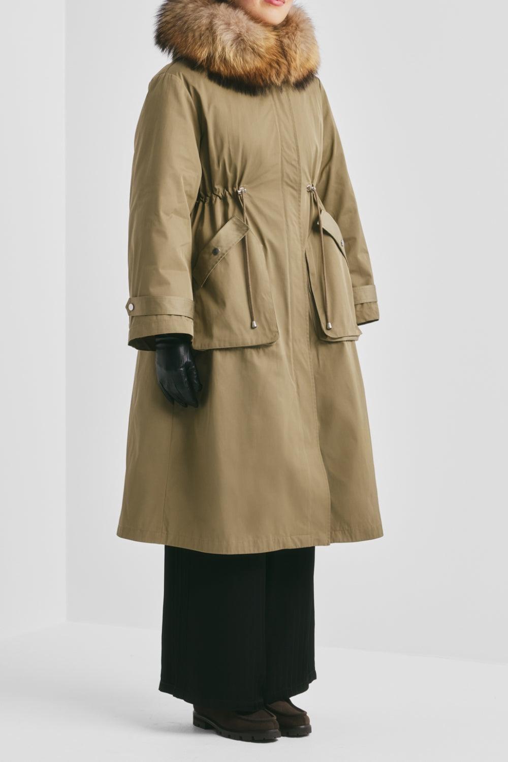 Padded Maxi Parka Green