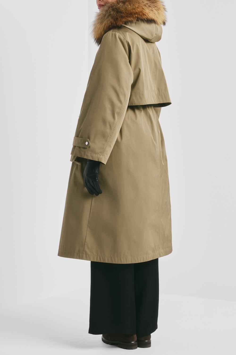 Padded Maxi Parka Green