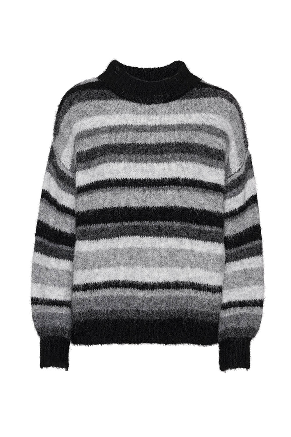 Patrisia Knit Pullover Black/Grey