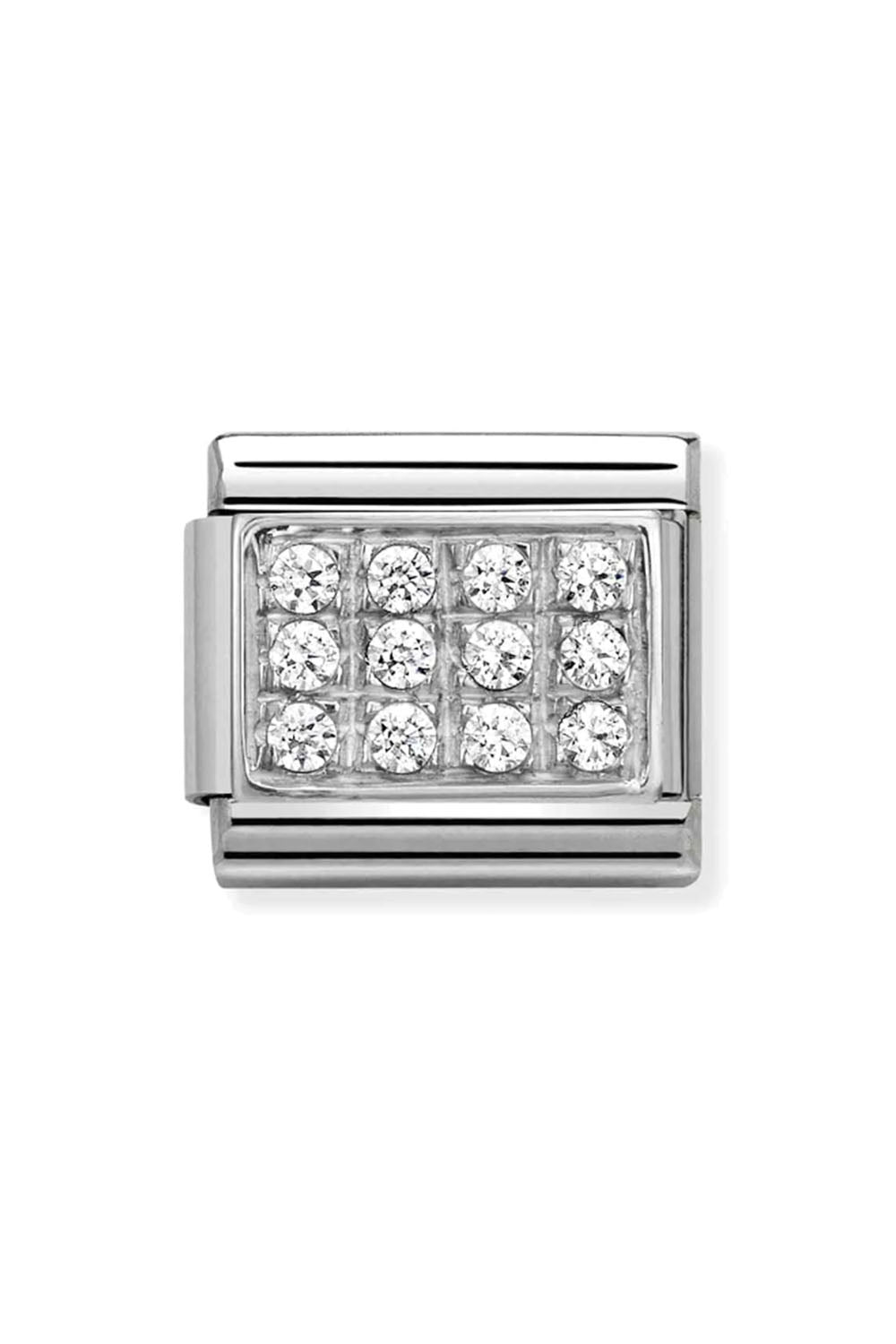Pave 925 Sterling Silver and CZ white