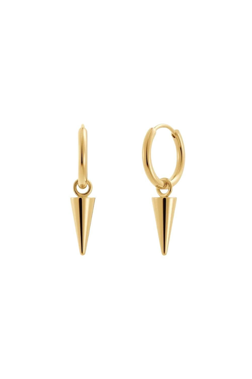 Peak Hoops Mini Gold