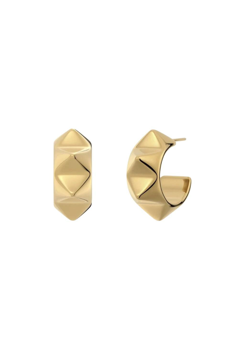 Peak Rivet Creoles Gold