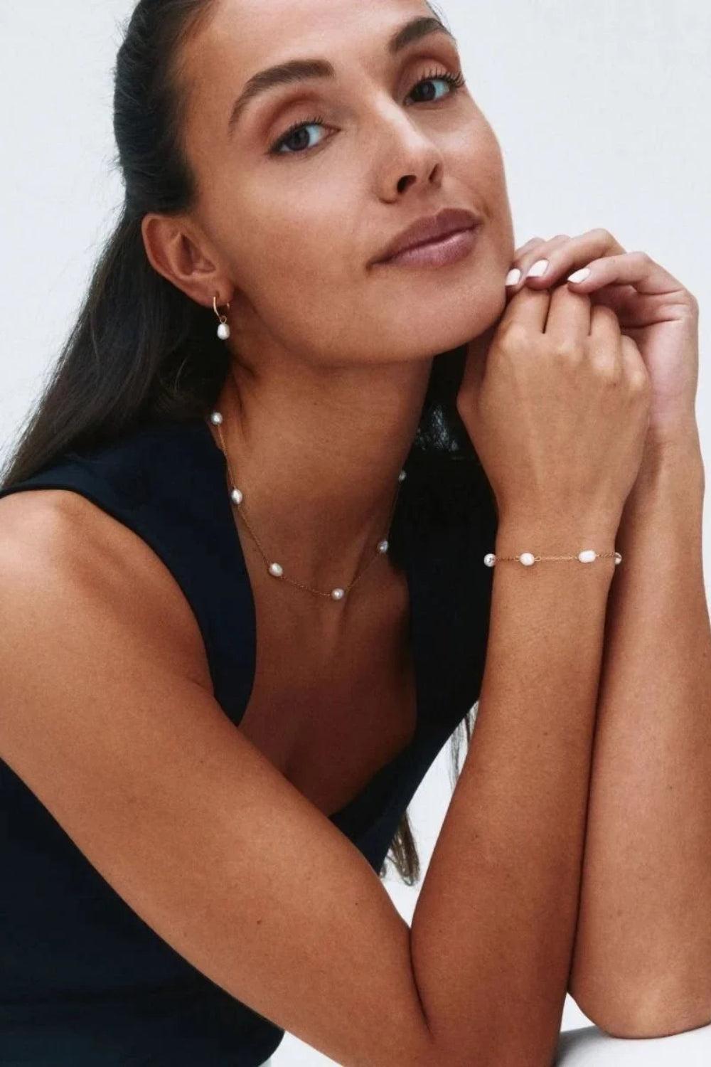 Perla Hoops Gold