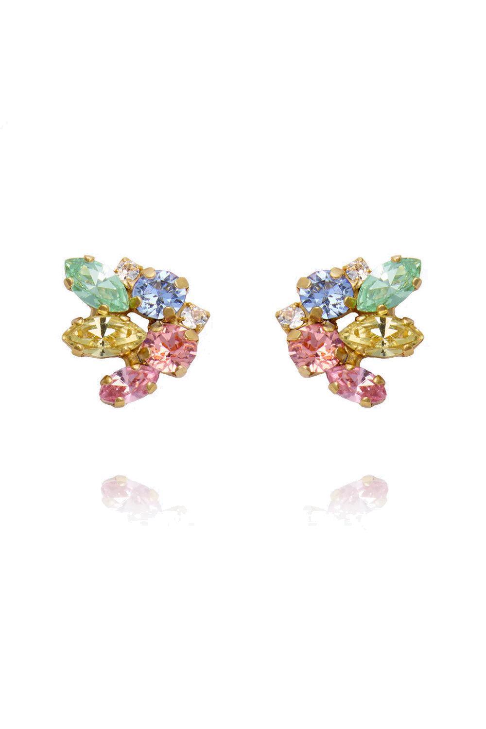 Petite Cora Earrings Gold Pastel Combo