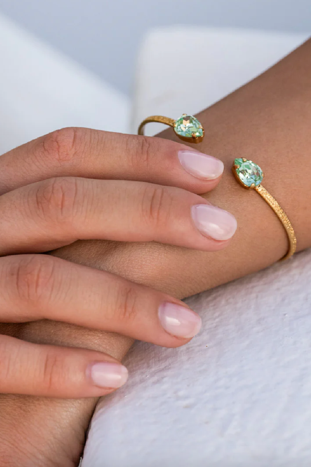 Petite Drop Bracelet Gold Chrysolite