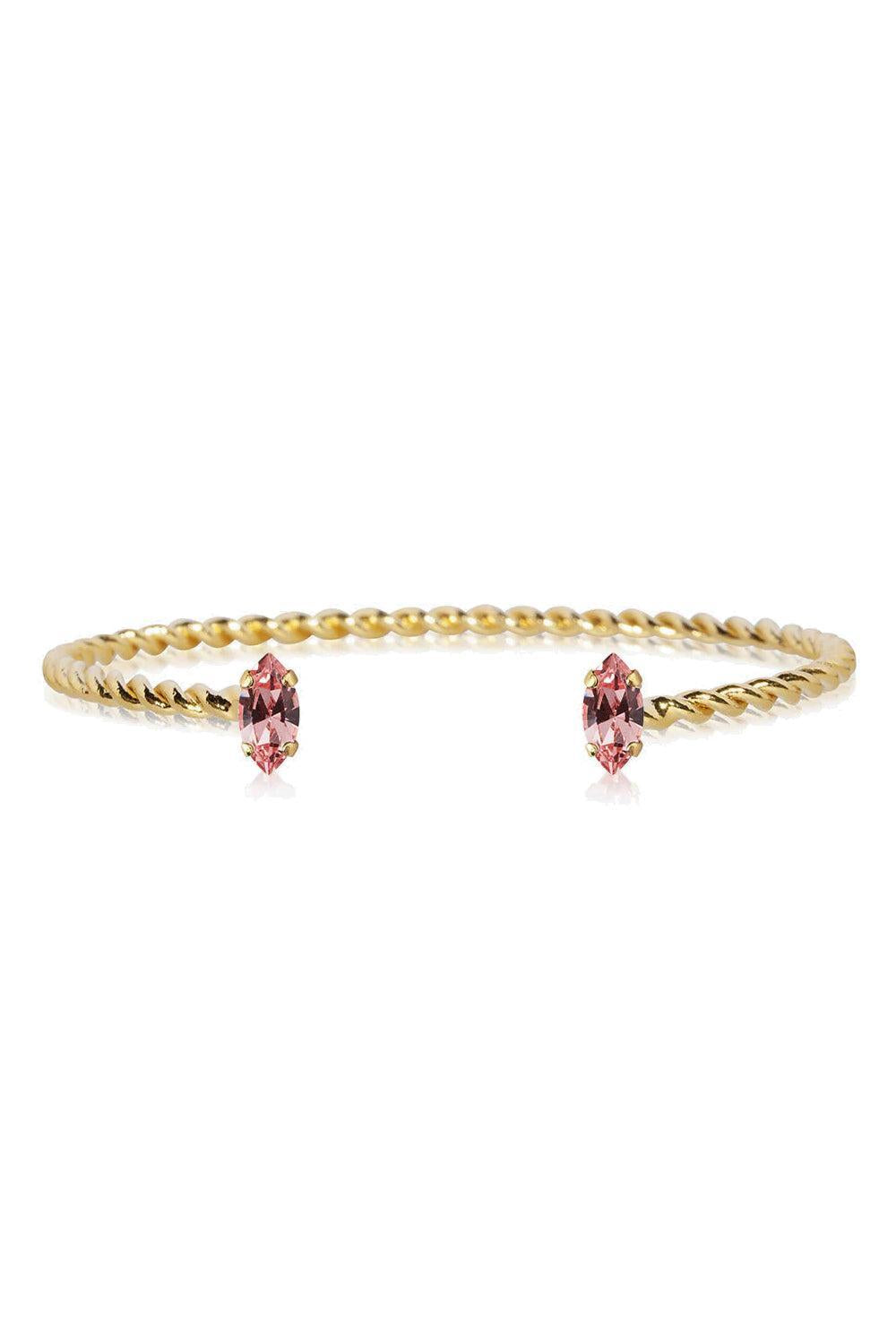 Petite Navette Bracelet Gold Light Rose