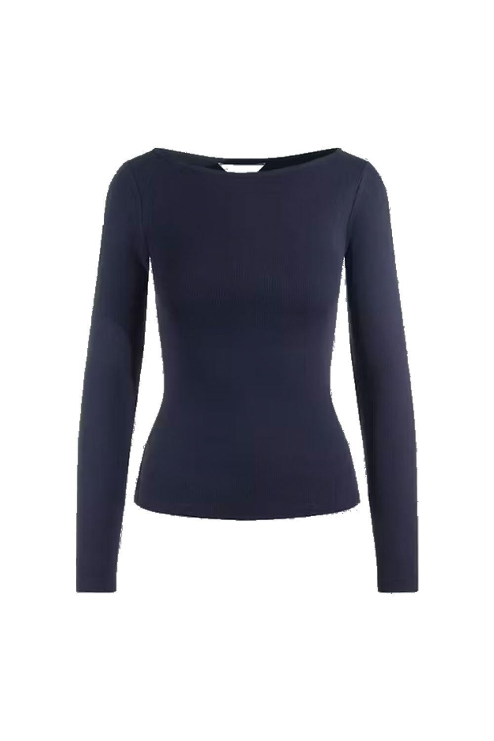 Petronella Rib Boatneck Navy