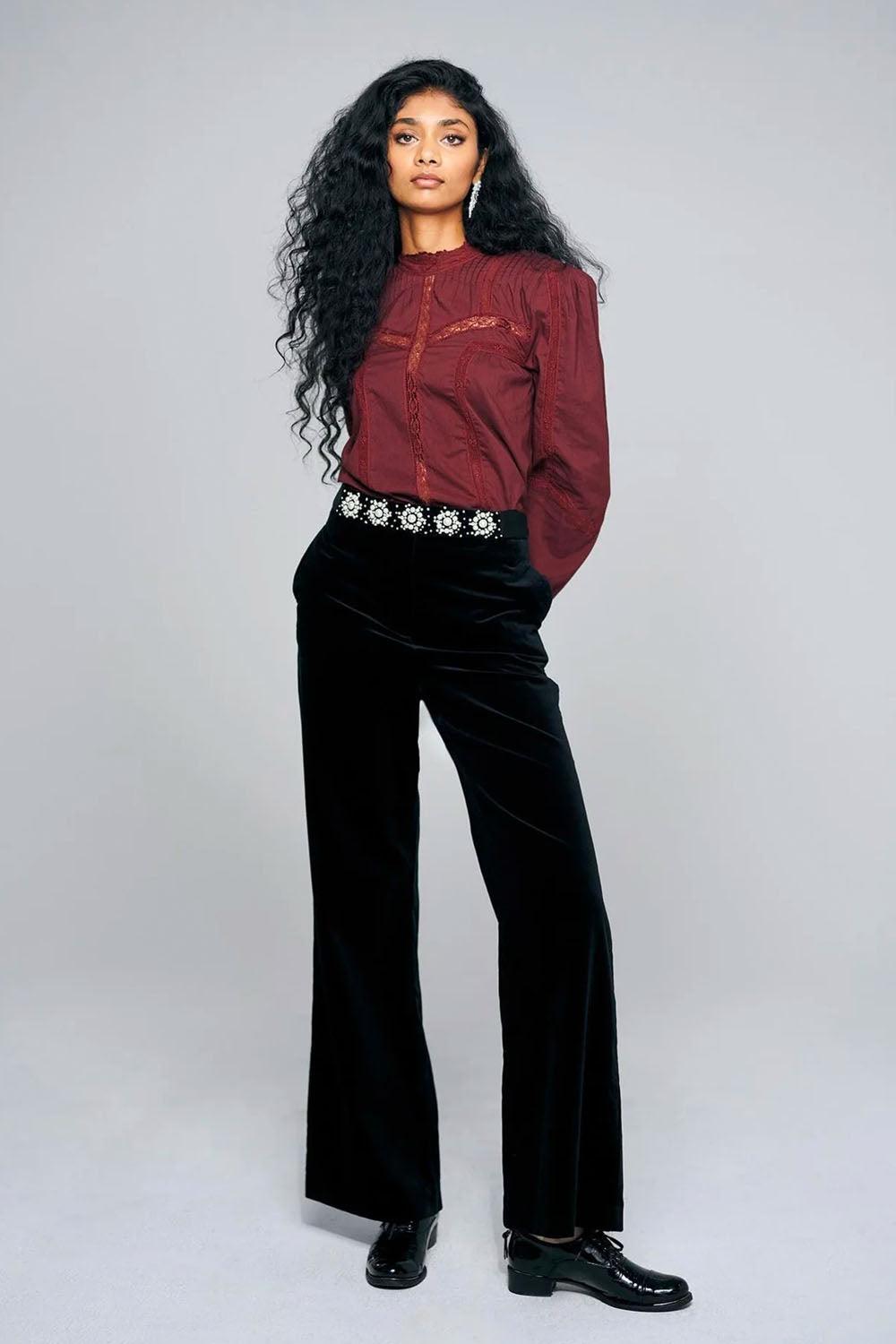 Phoebe Blouse Burgundy