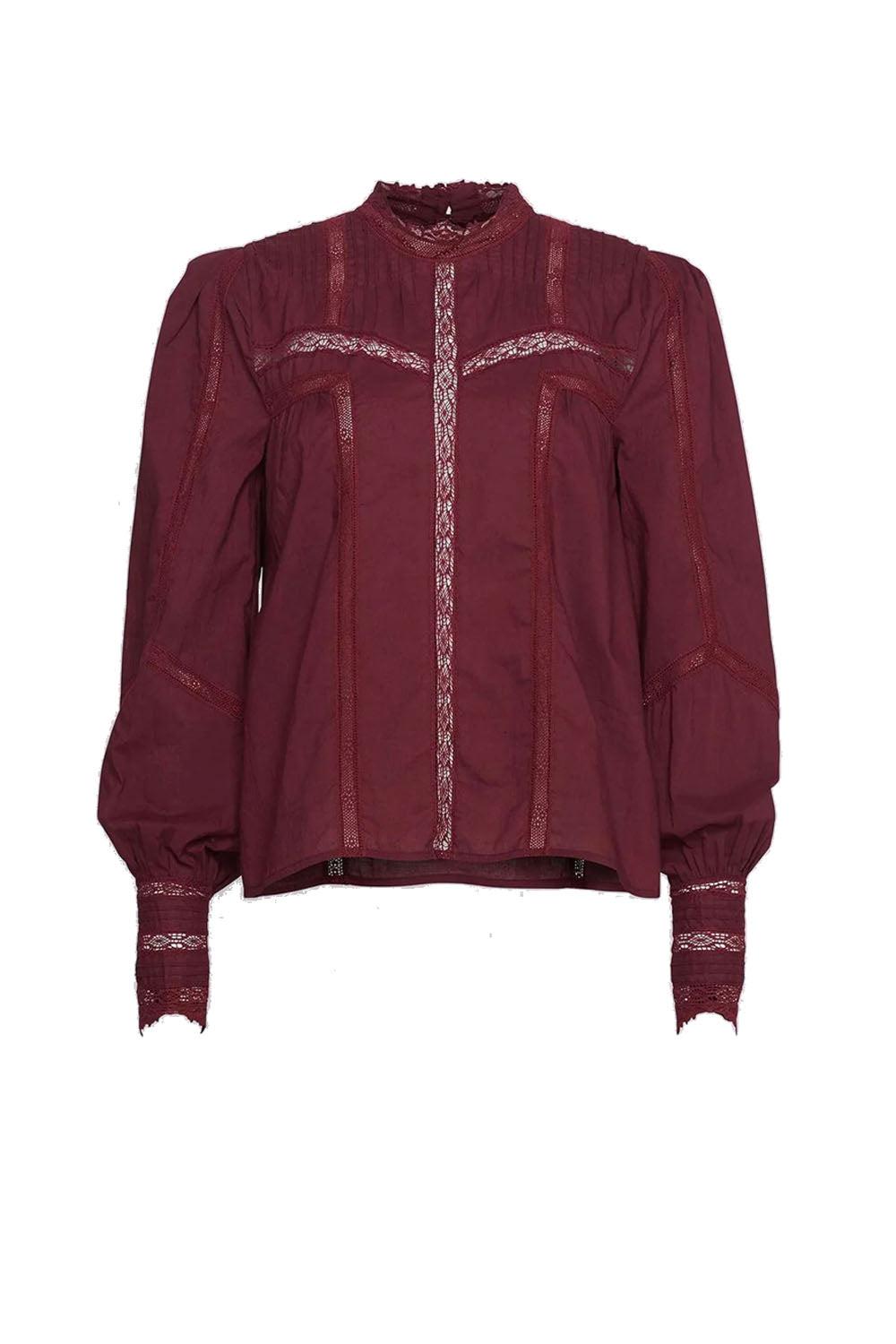 Phoebe Blouse Burgundy