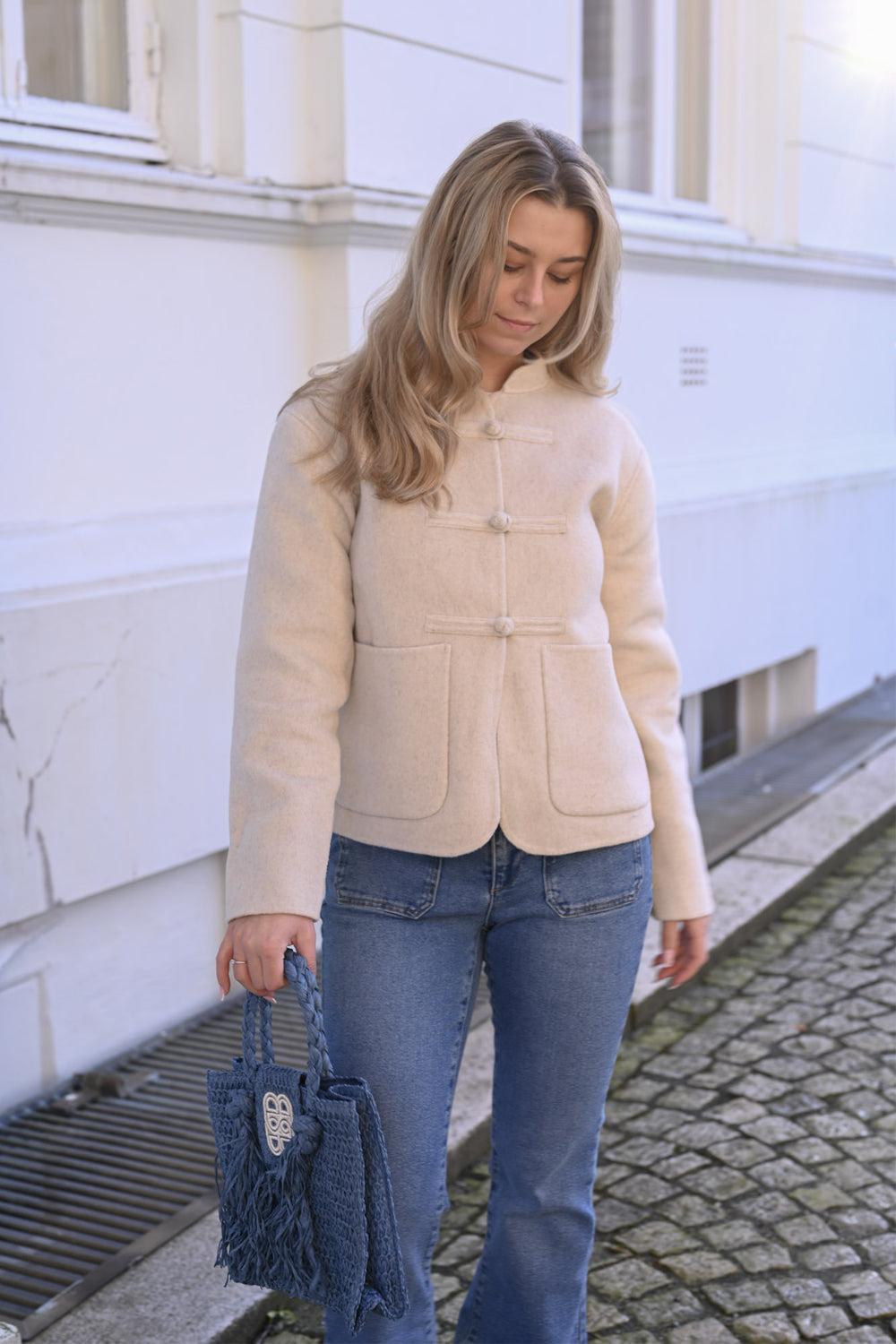 Phoebe Wool Jacket Wheat