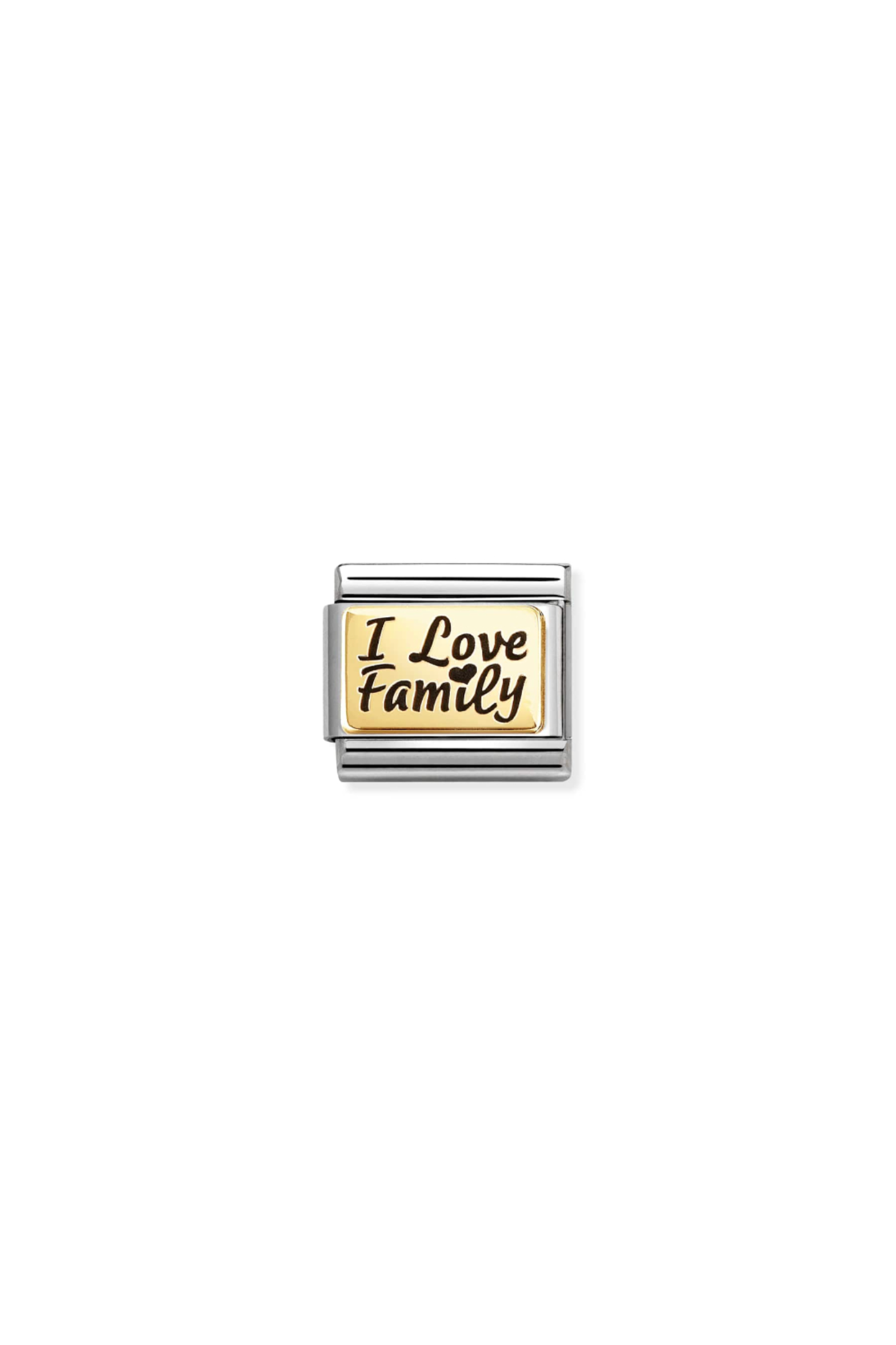 Plates 18k Gold I love family