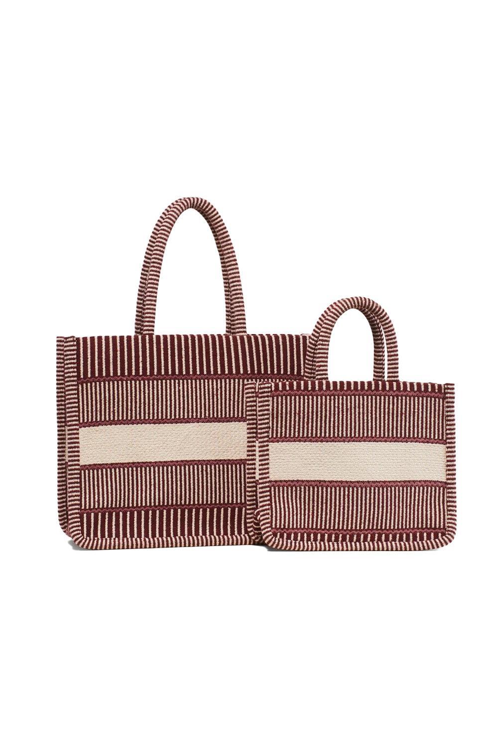 Porto Mini Burgundy Stripe