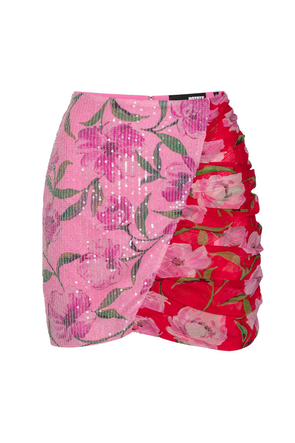 Printed Mini Skirt Wildeve Prism Pink