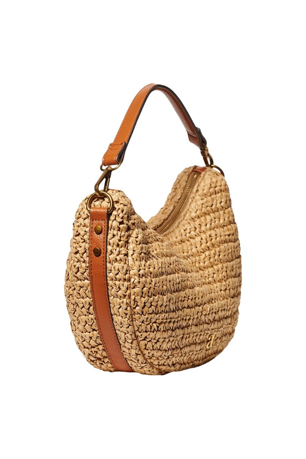 Raffia Shoulder bag Brown