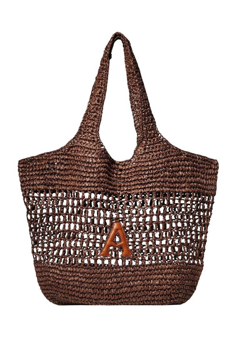 Raffia Tote Brown