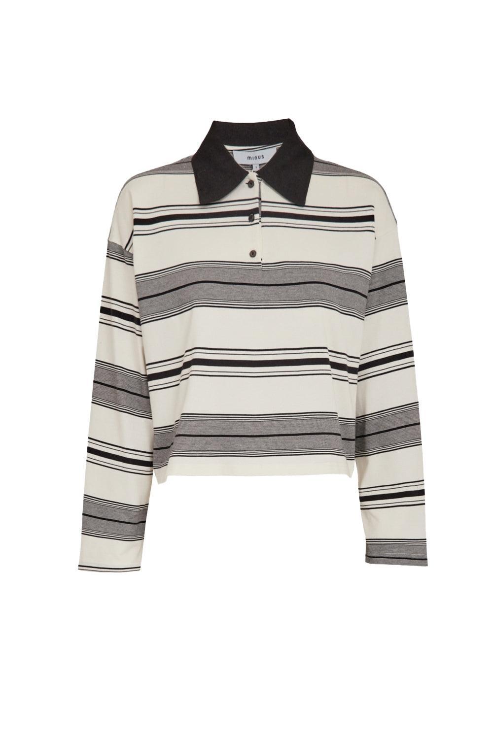 Rania Long Sleeve T-Shirt Black Stripe