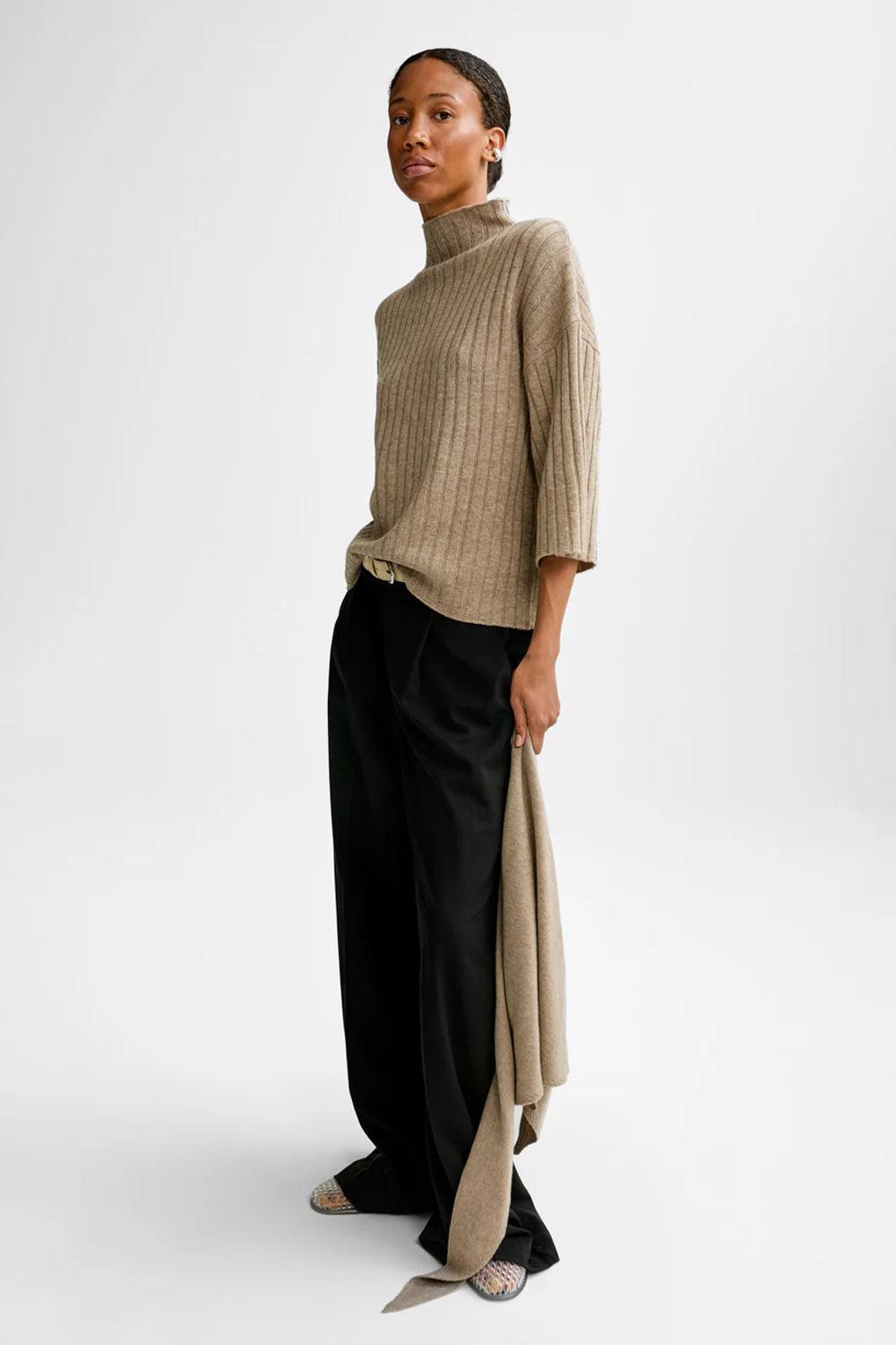 Ray Wool Cash Sweater Sahara