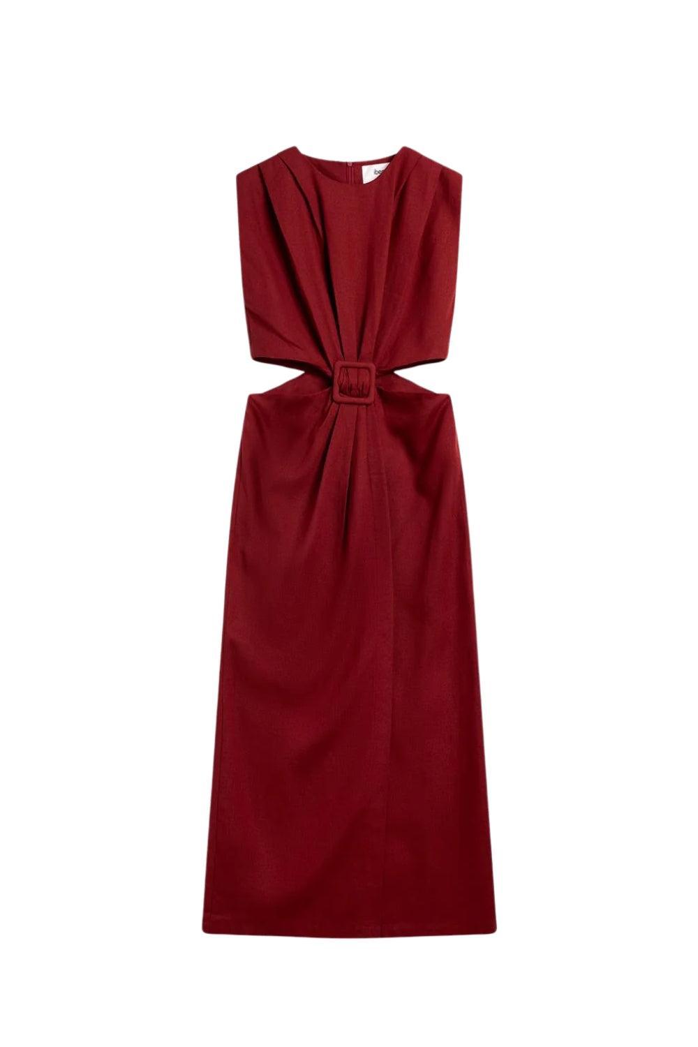 Riviera Dress Rust Red