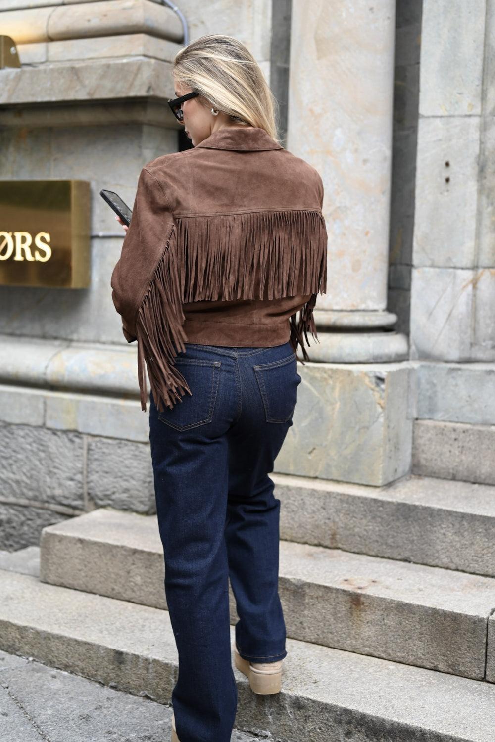 SUE Goat Suede Sturdy Marrone