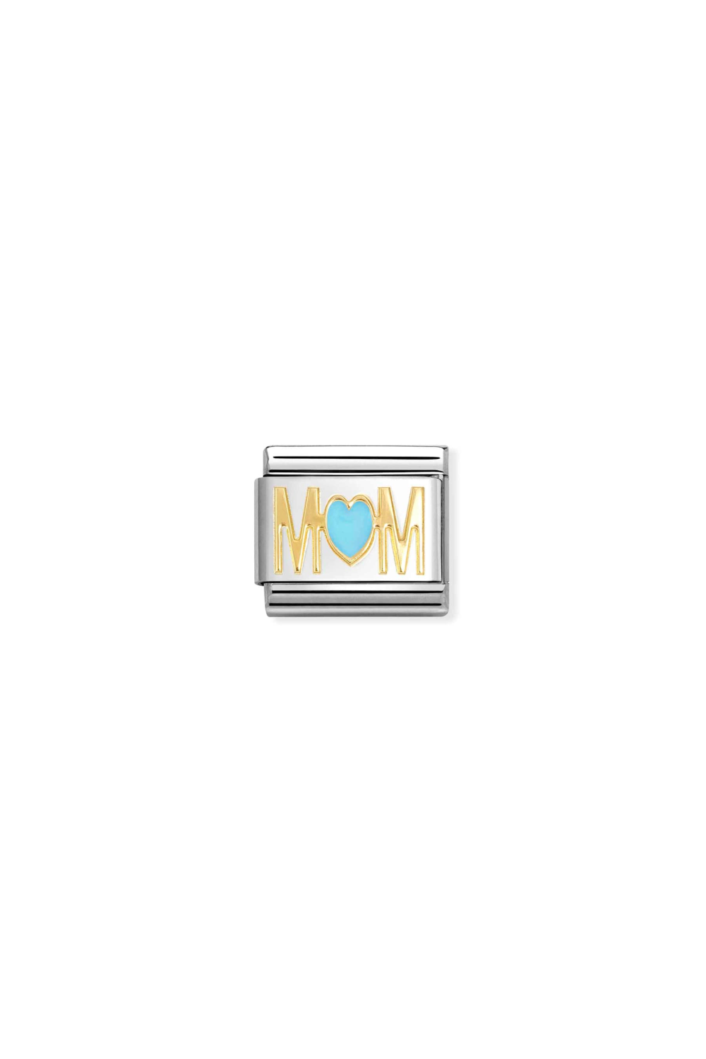 SYMBOLS 18k Gold & Enamel MOM Blue Heart