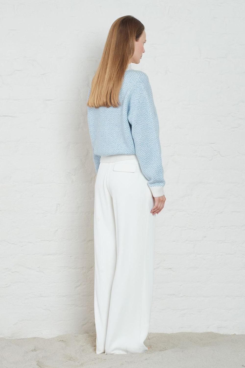 Saoirse Sweater Offwhite / Blue