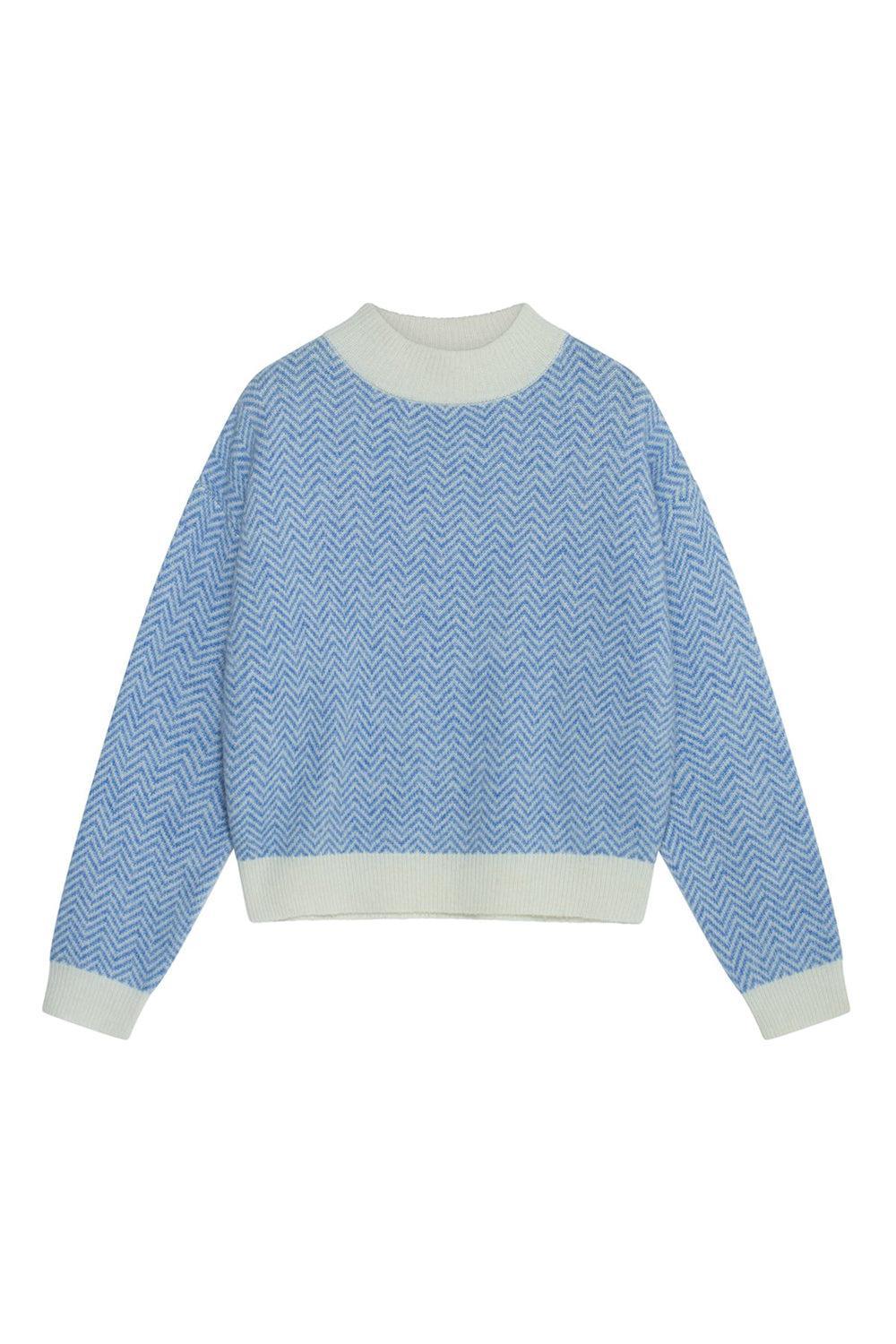 Saoirse Sweater Offwhite / Blue