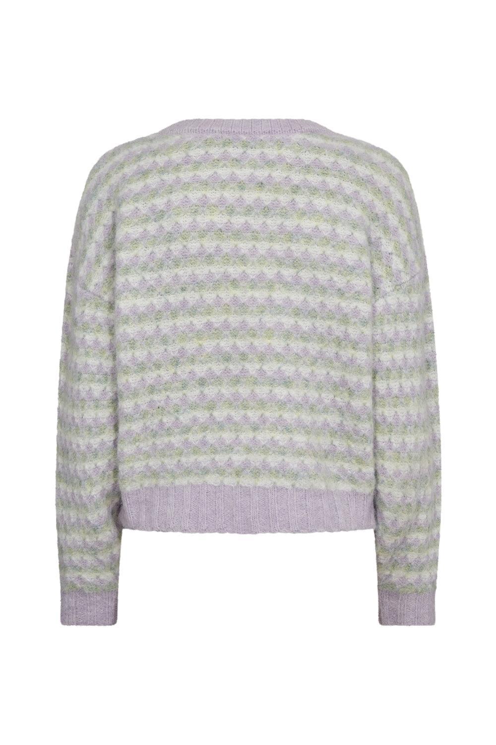 Sassi Knit Pullover Green/Purple