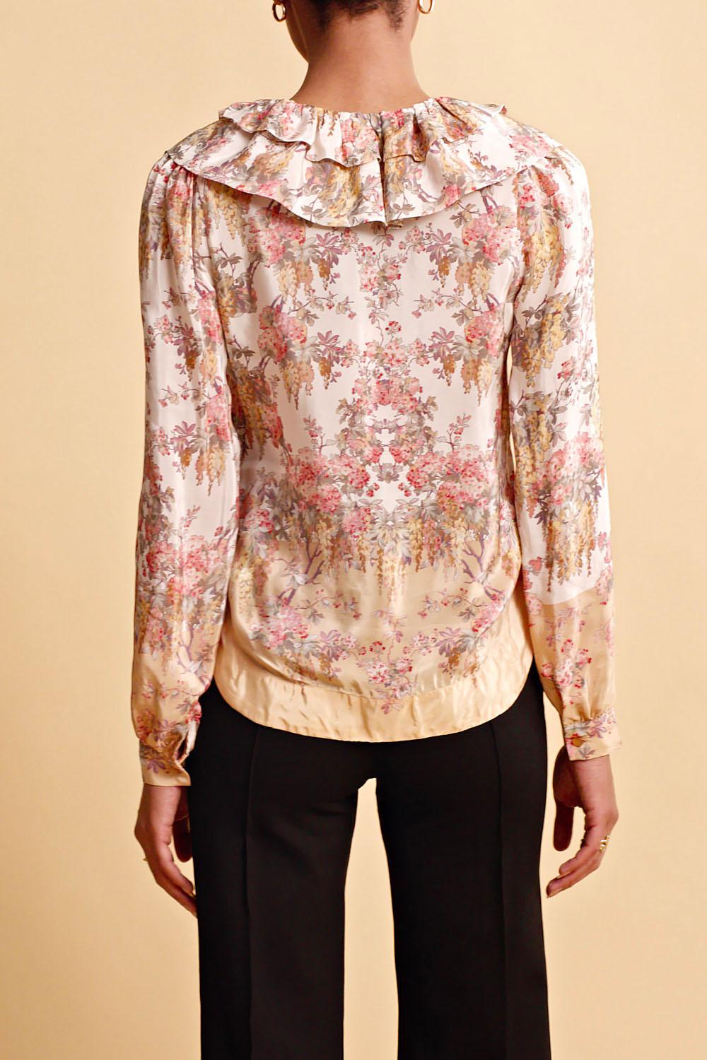Satin Ruffle Blouse Daylight