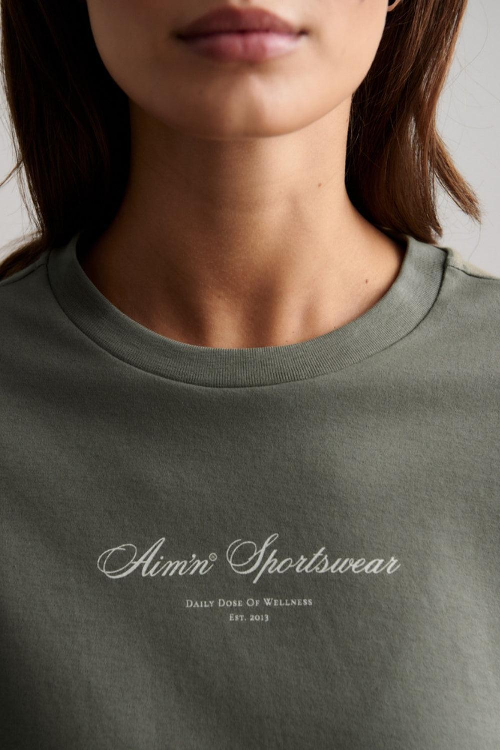 Script Boxy T-shirt Ivy