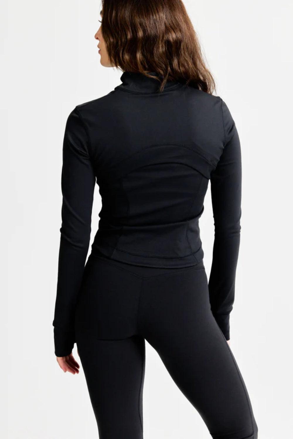 Sculptluxe Zip Jacket Black