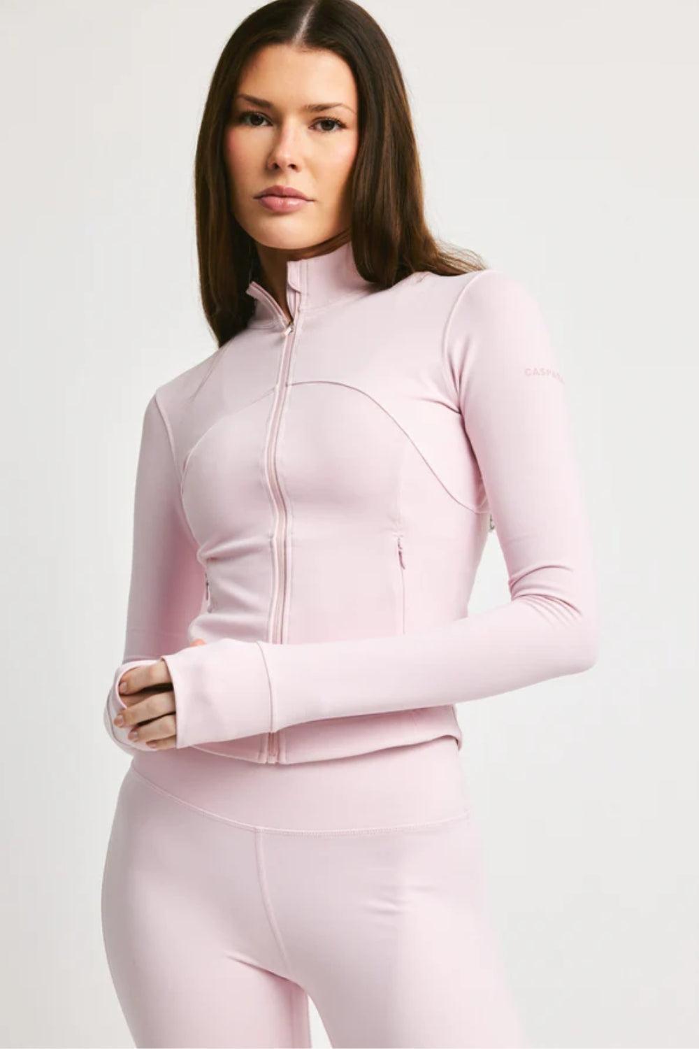 Sculptluxe Zip Jacket Millenial Pink