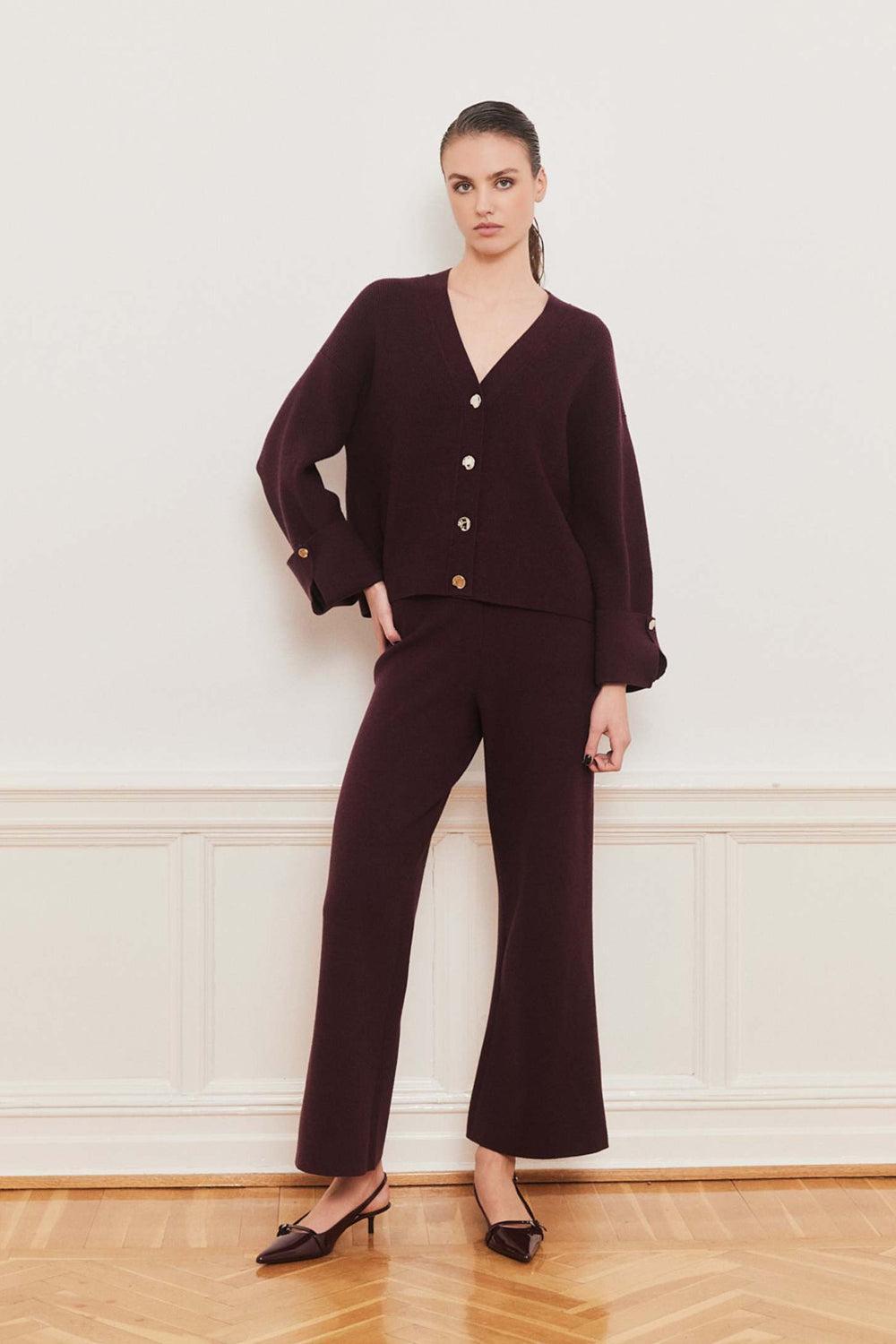 Serge Pants Burgundy