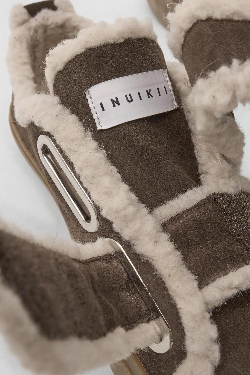 Shearling Low Velcro Dark Brown