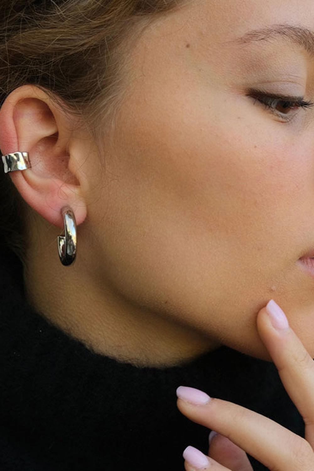 Silver Hoops