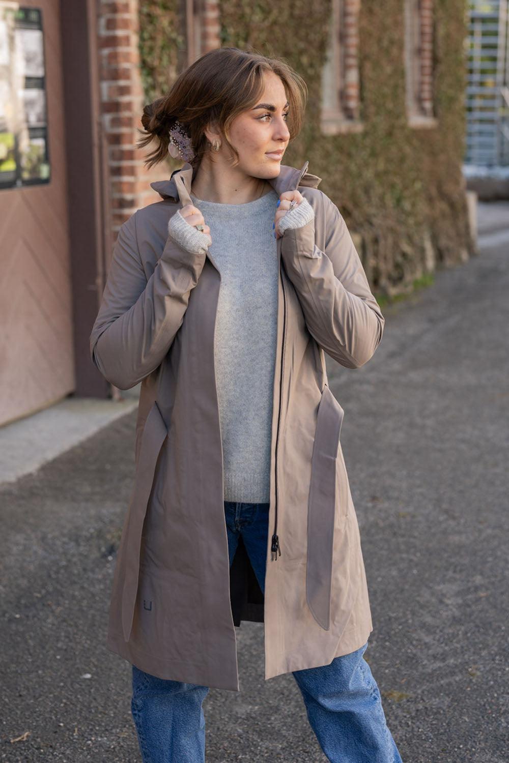 Skylar Coat Dark Sand