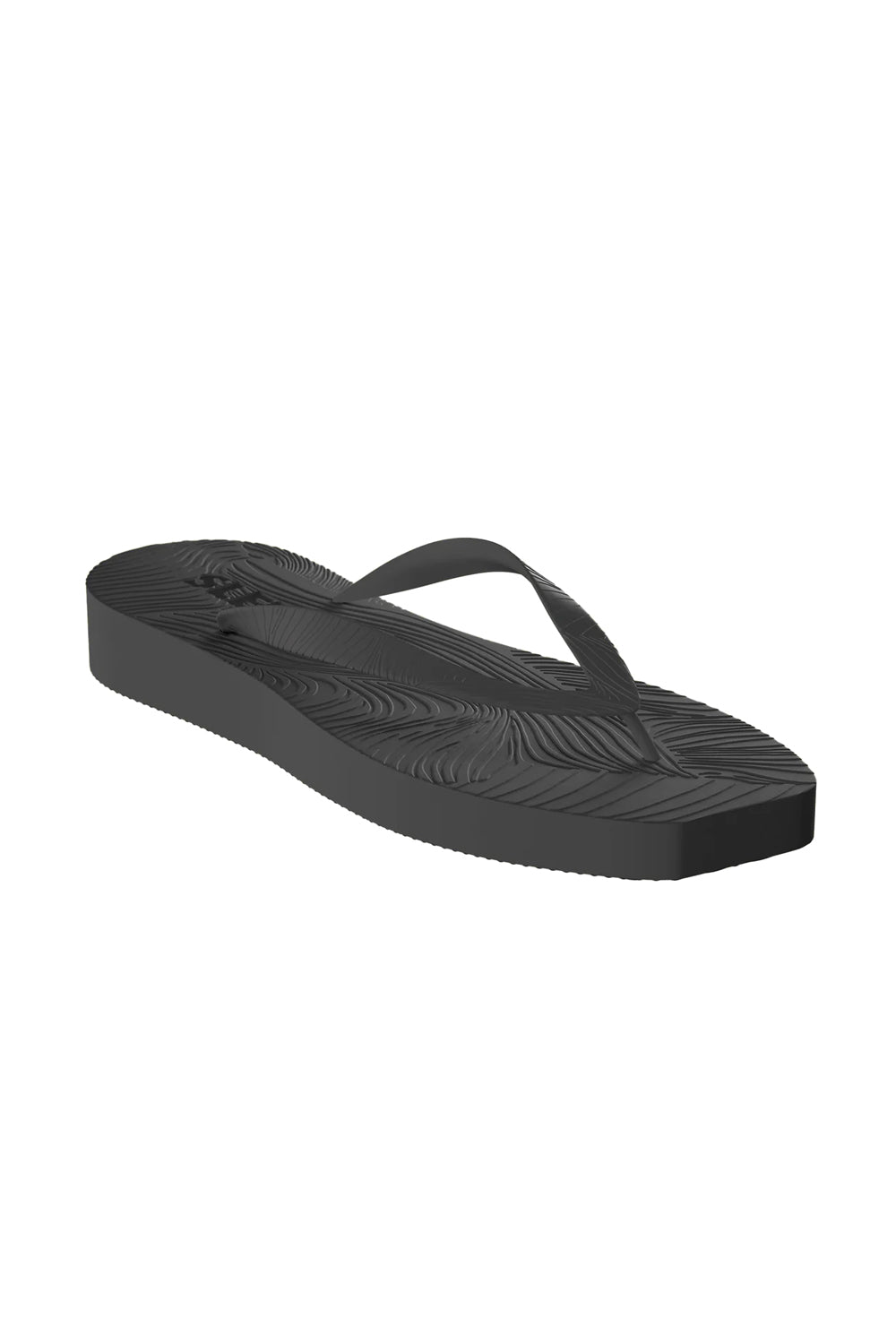 Sleepers Tapered Platform Black Flip Flop