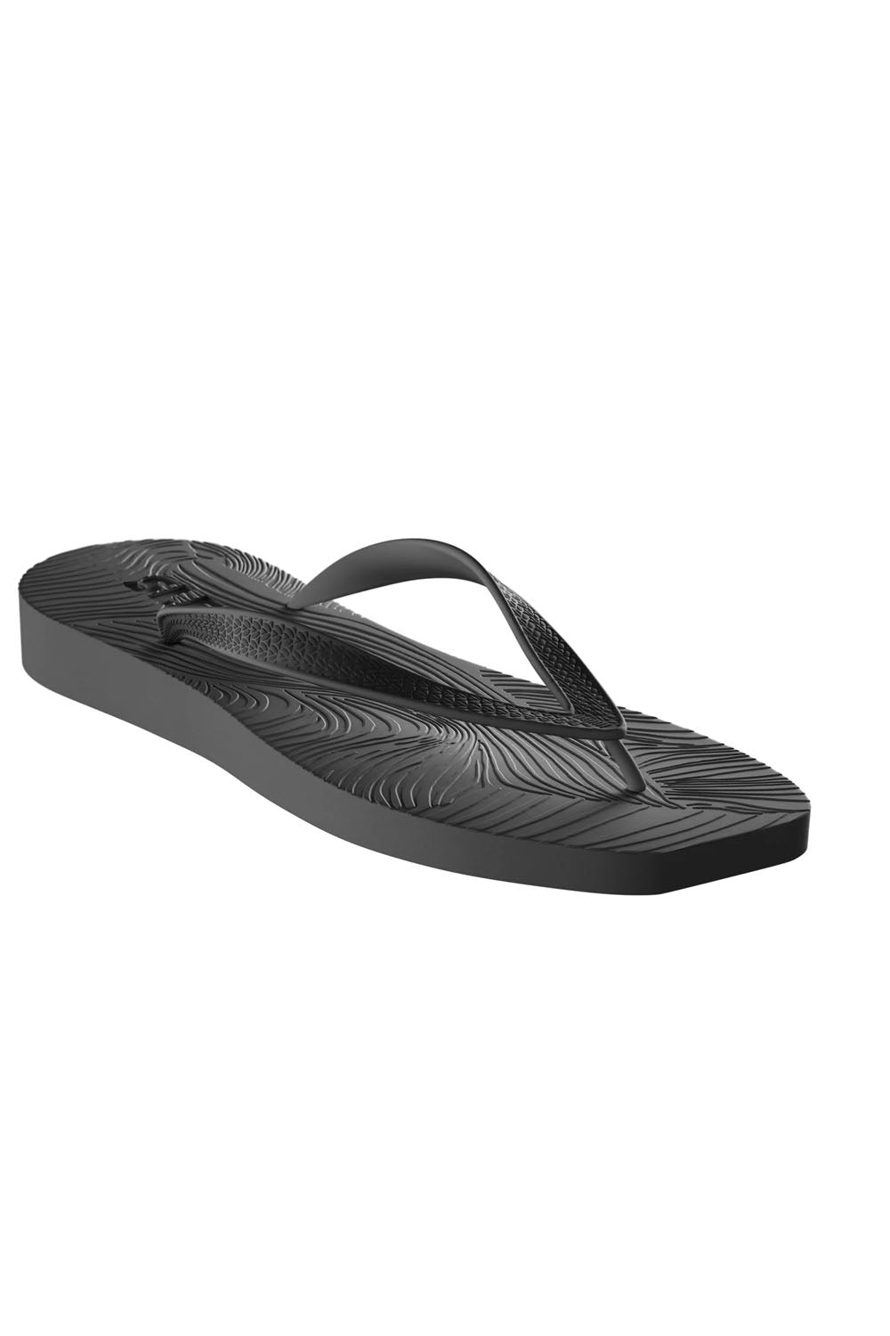Sleepers Tapered Platform Black Flip Flop